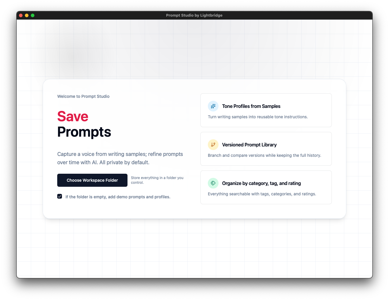 Welcome to Prompt Studio